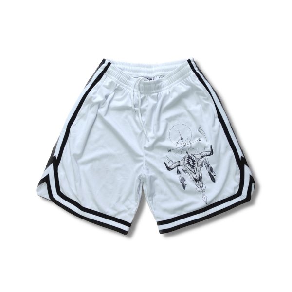 Pantaloncino bianco con strisce nere