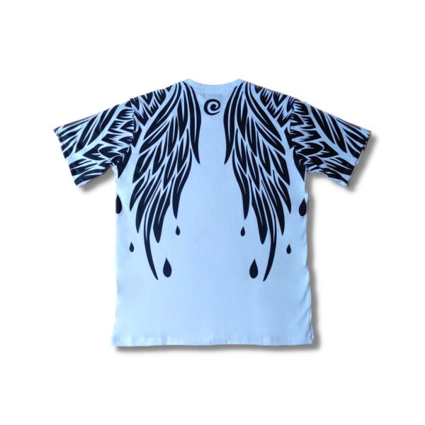 T-shirt con ali schiena