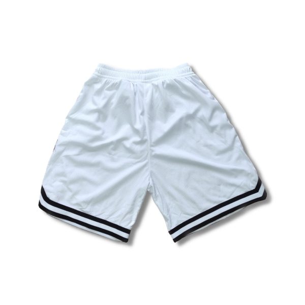 pantaloncino basket bianco