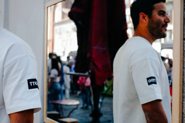 t shirt uomo bianca in cotone
