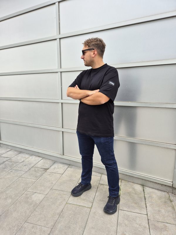 t shirt in cotone nera