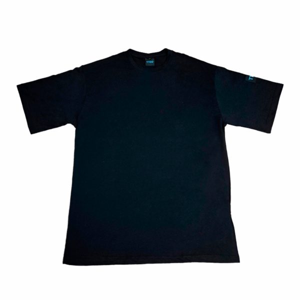 t shirt nera in cotone