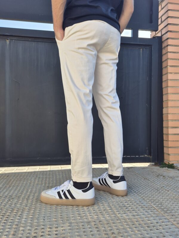 pantalone chino bianco uomo classico